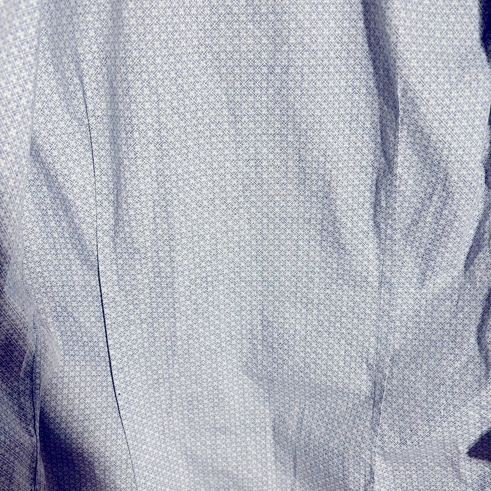 Men’s Pronto- Uomo Size Small Non Iron Button Down Blue Dress Shirt - Picture 4 of 6